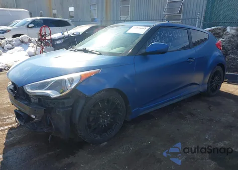 2016 Hyundai Veloster Turbo Rally Edition z USA, uszkodzony, nr VIN KMHTC6AE5GU253024